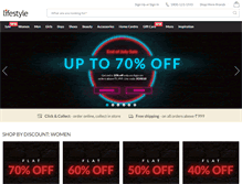 Tablet Screenshot of lifestylestores.com